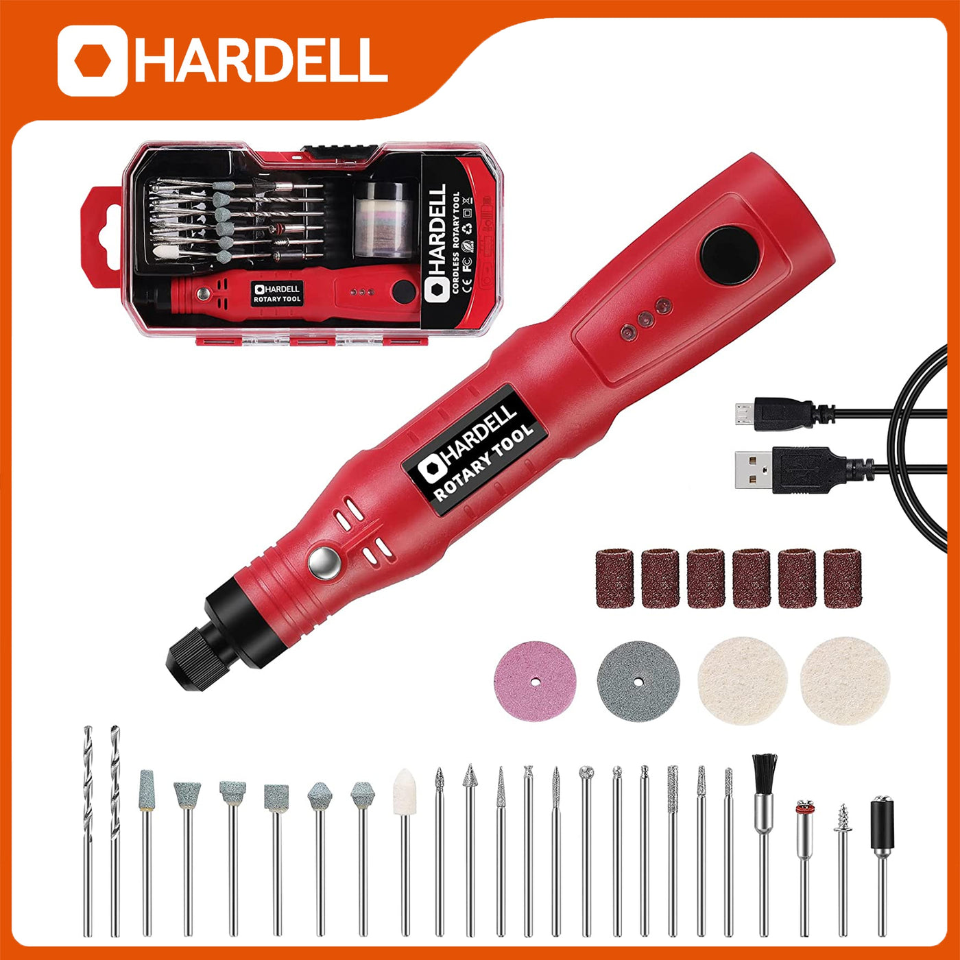 HDRT2260 4V Mini Cordless Rotary Tool - Hardell