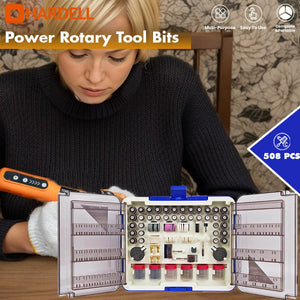 HARDELL HDTB9043 508pcs Rotary Tool Accessories Kit - Hardell