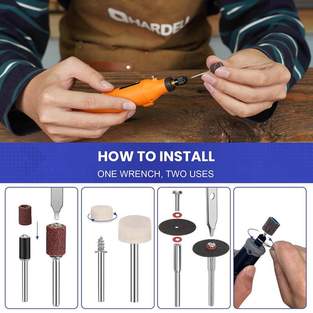 Household High Functional Rotary Tool Accessories Kit – Hardell
