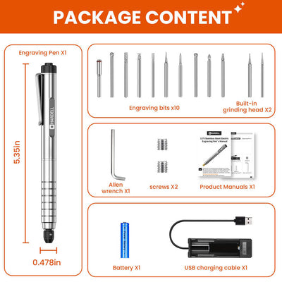 HARDELL HDXE1007 Cordless Electric Micro Engraver Pen