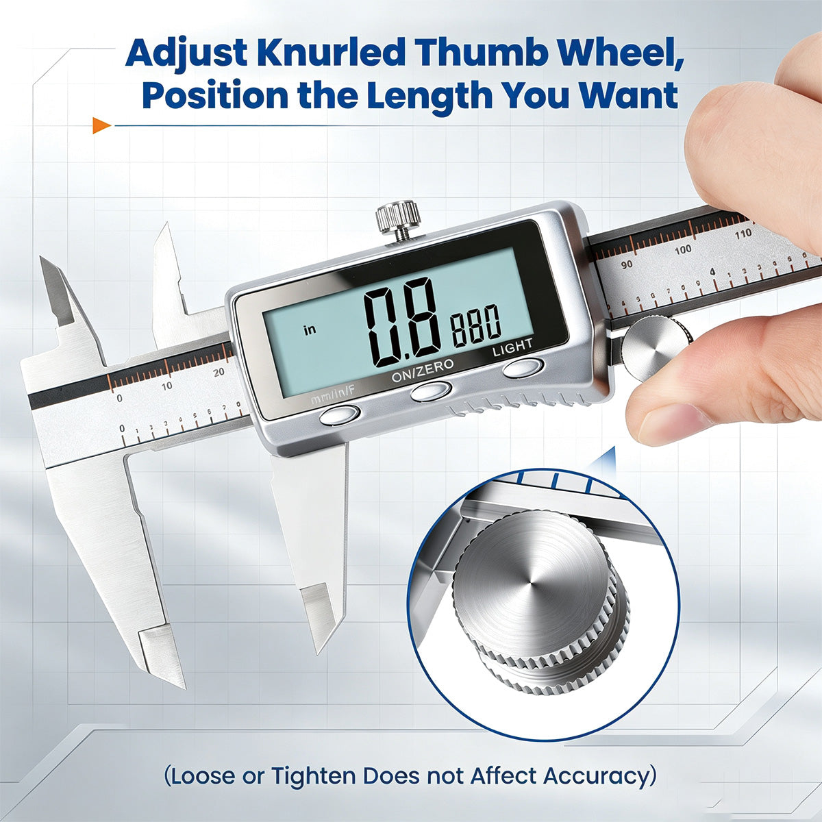 HARDELL Metal Advanced 6in Rechargeable Digital Caliper