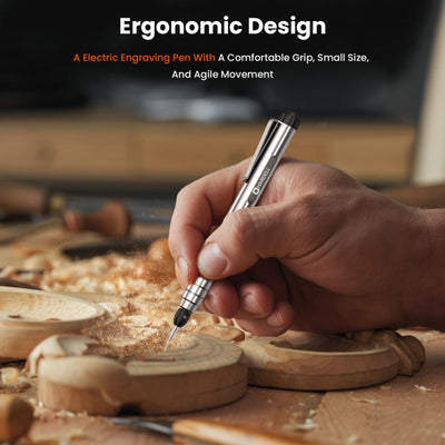 Rechargeable Mini Engraving Pen with Rotating Grinding Heads - Hardell