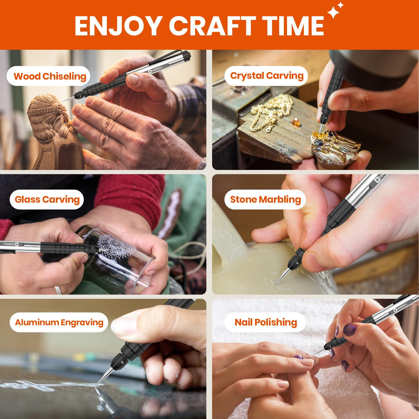 Portable Electric Engraving Pen for Wide Application - Hardell