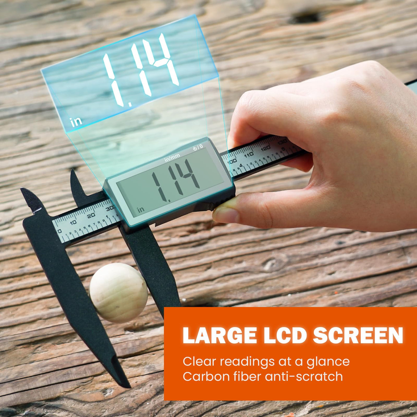 Electronic Ruler Accurate Caliper Measuring Tool for DIY Measurment - Hardell