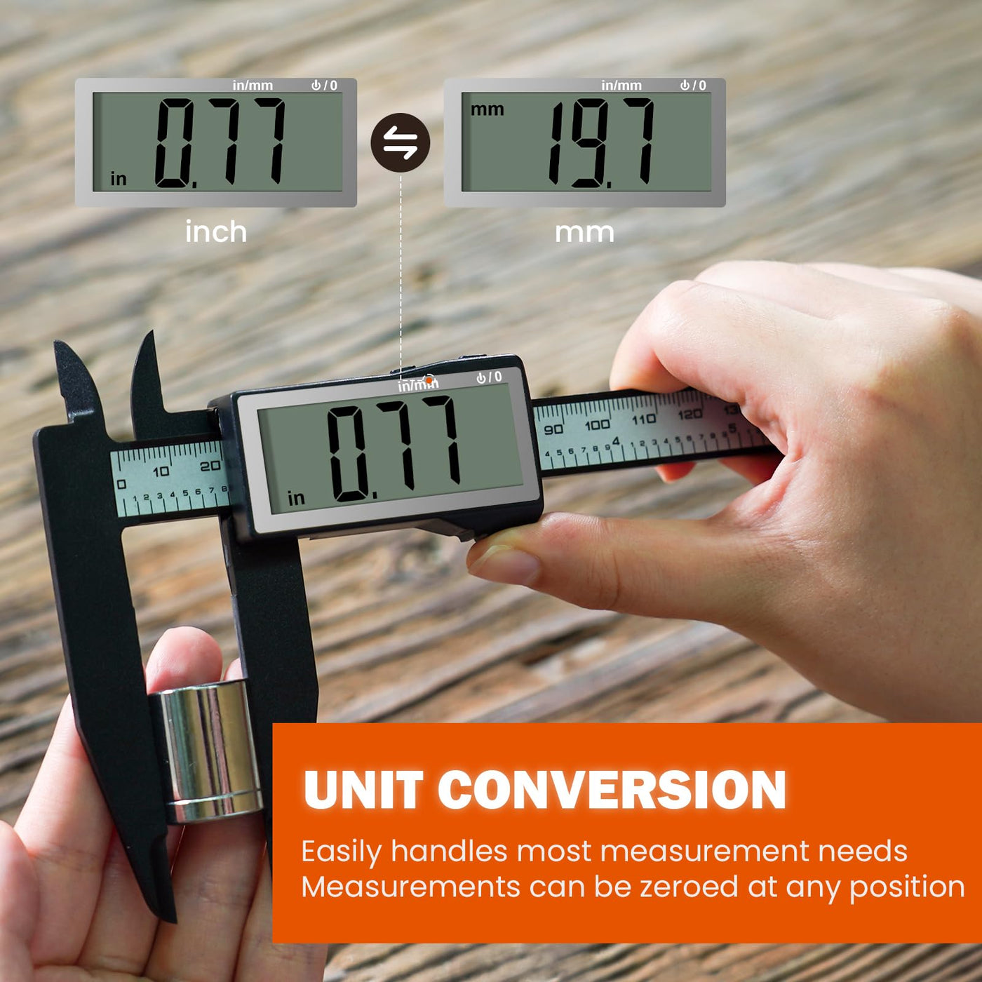 Electronic Ruler Accurate Caliper Measuring Tool for DIY Measurment - Hardell