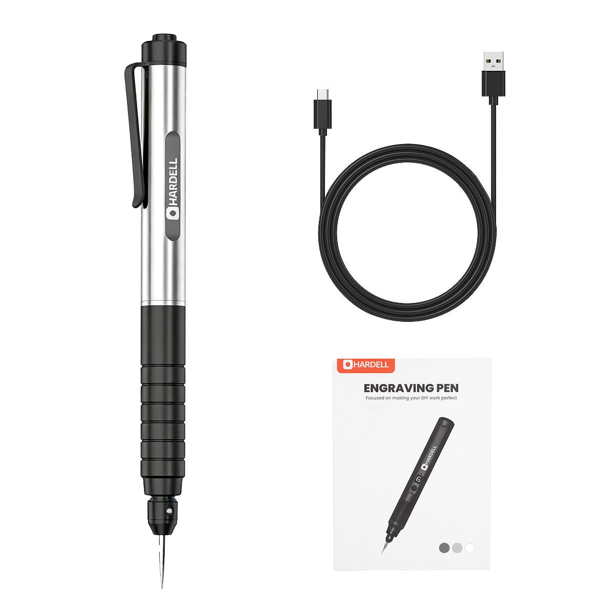 HARDELL Black Essential 37000RPM Cordless Engraving Pen