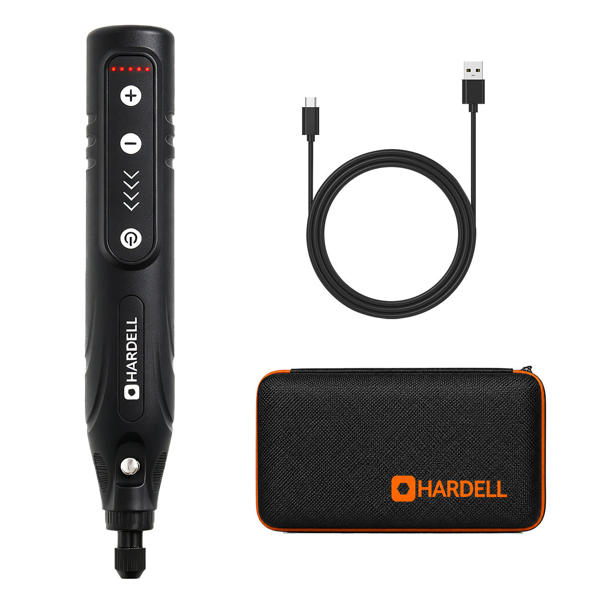 HARDELL Black Starter 4V Cordless Rotary Tool Kit