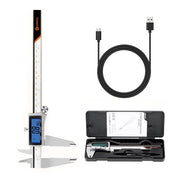HARDELL 8" Rechargeable Digital Caliper – All-Metal, Backlit