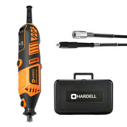 HARDELL Orange Pro 155pcs Rotary Tool Kit with Flex Shaft