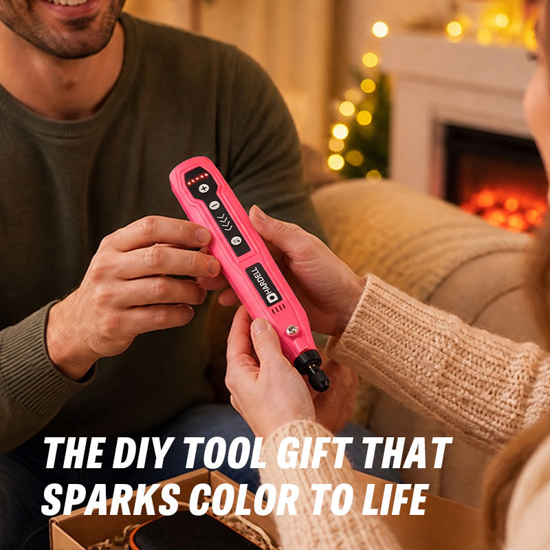HARDELL Pink Essential 69pcs Cordless Rotary Kit