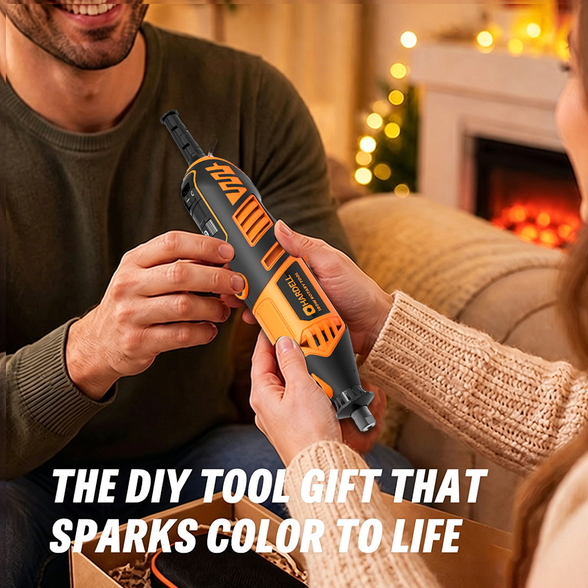 HARDELL Orange Pro 61pcs Corded Rotary Tool Kit