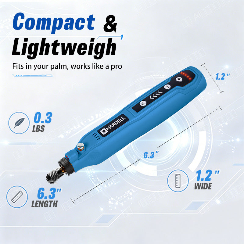 HARDELL Blue Essential 69pcs Cordless Rotary Kit