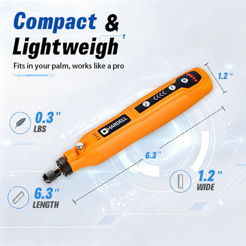 HARDELL Orange Advanced 111pcs Cordless Rotary Kit