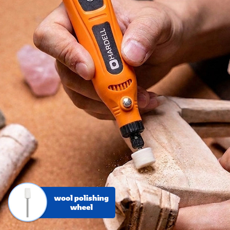 HARDELL Orange Starter 42pcs Cordless Rotary Kit