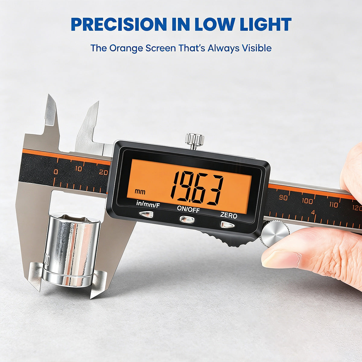 HARDELL Silver Advanced 8in Rechargeable Digital Caliper