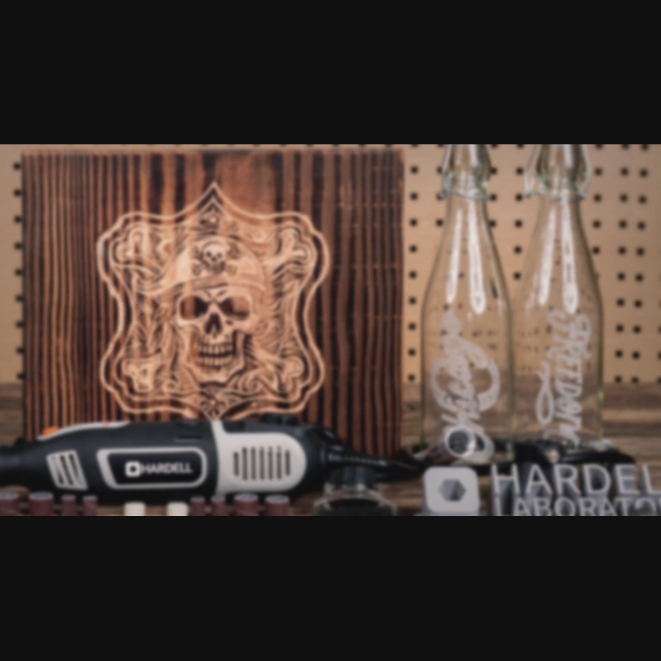 Load video: HARDELL Grey Ultimate 153pcs Rotary Tool Kit with Flex Shaft