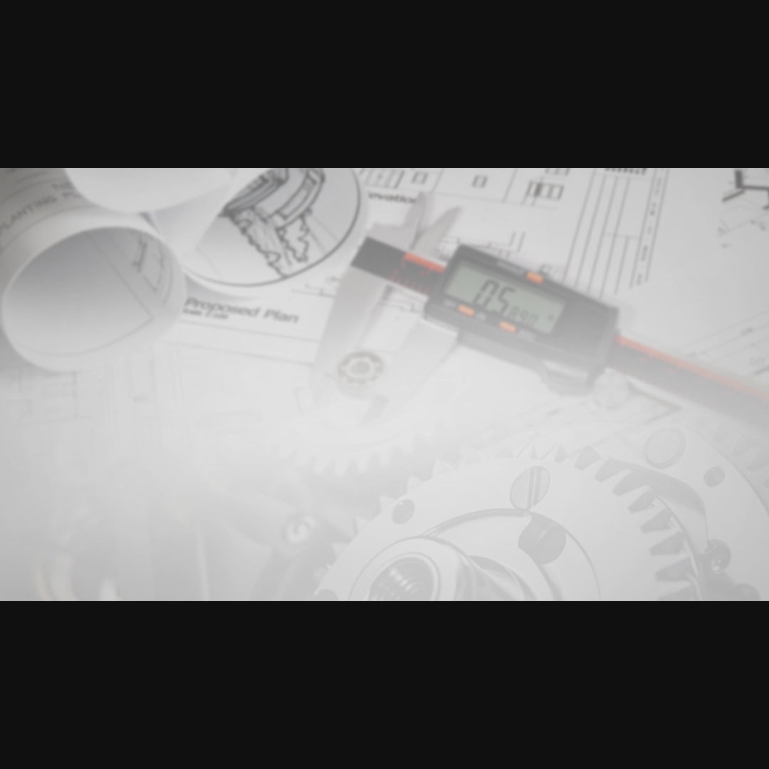 Load video: HARDELL 8" Stainless Digital Caliper – Inch/mm/Fractions