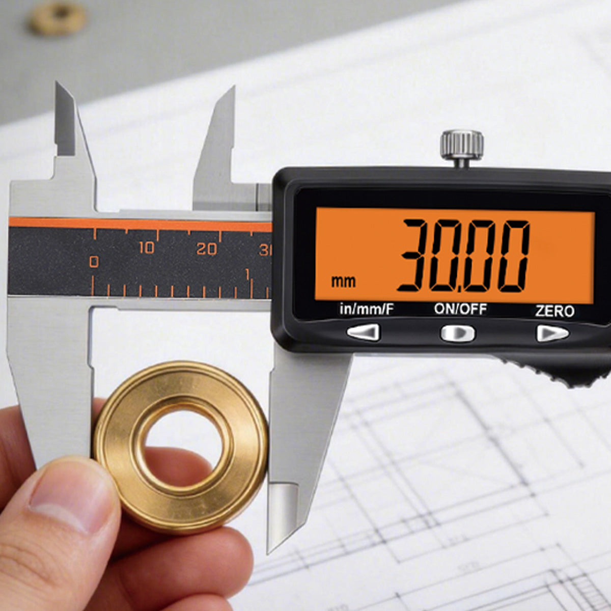 HARDELL Silver Advanced 8in Rechargeable Digital Caliper