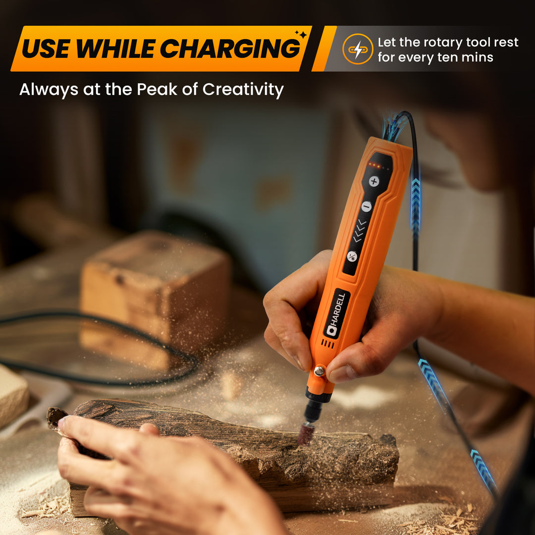 5-Speed Mini Cordless Rotary Tool Kit for Diverse Functions – Hardell