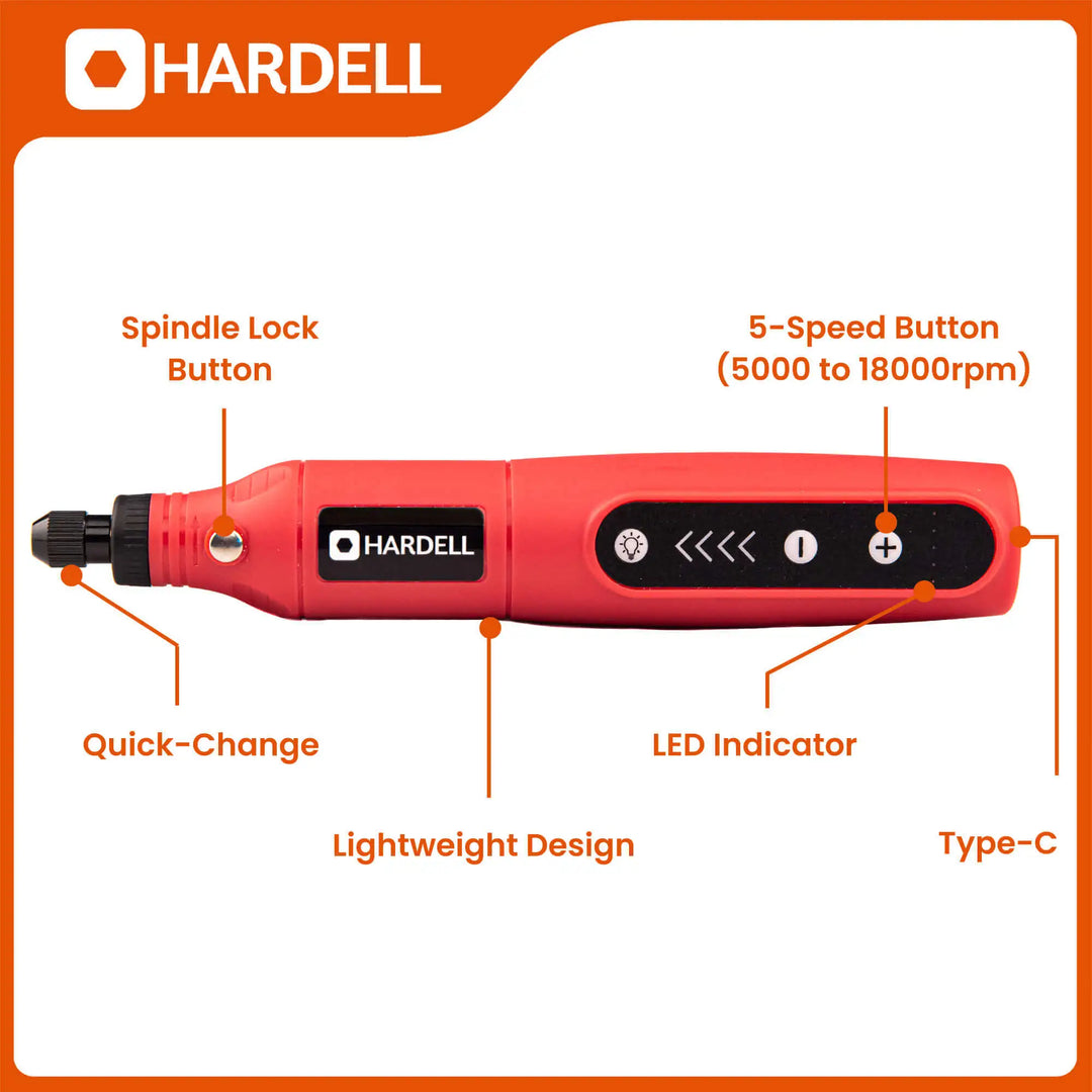 HDRT2240 4V Mini Cordless Rotary Tool | Hardell